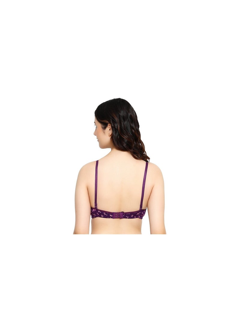 راجني حمالة صدر للنساء والفتيات المراهقات، مصنوعة من قماش مودال ليكرا فائق النعومة، قابلة للتمدد، تسمح بمرور الهواء، بدون خياطة، مبطنة، بدون أسلاك، بأشرطة قابلة للإزالة، بنقشة زهور، عبوة من قطعتين - Image 3